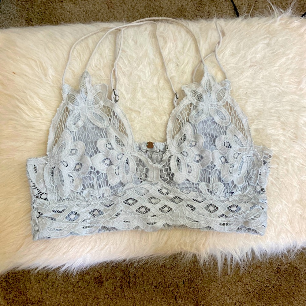 Free People FP One boho nude lace bralette